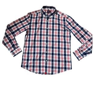 Men’s UNTUCKit Checked Wrinkle Free Shirt Size Medium